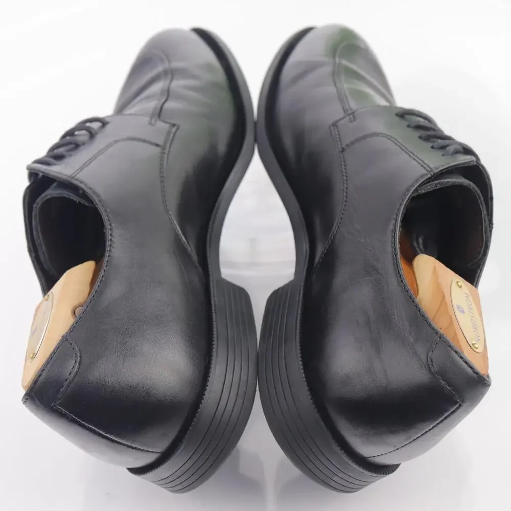Cole Haan Mens Oxfords Size 10 M Black Leather Split Apron Toe Derby Dress Shoes